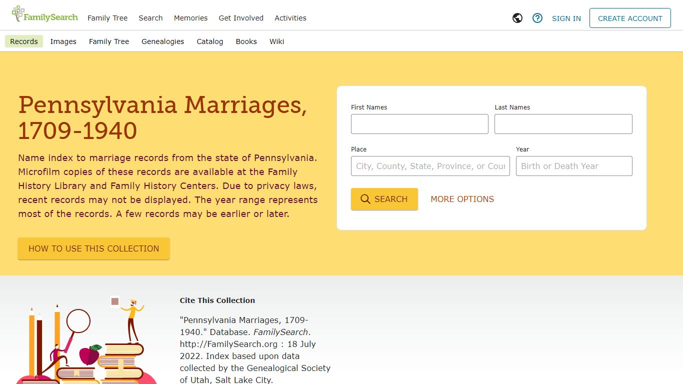 Pennsylvania Marriages, 1709-1940 • FamilySearch